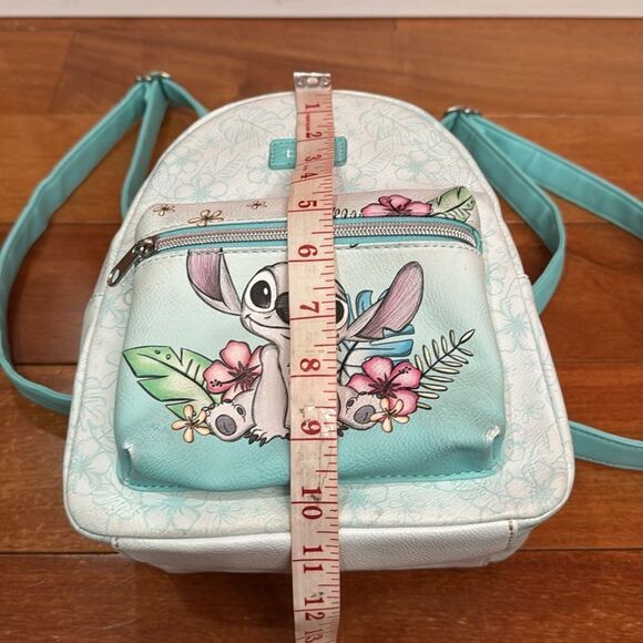 Loungefly Disney Lilo And Stitch Hibiscus Flowers Sketch Mini Backpack - Picture 10 of 11